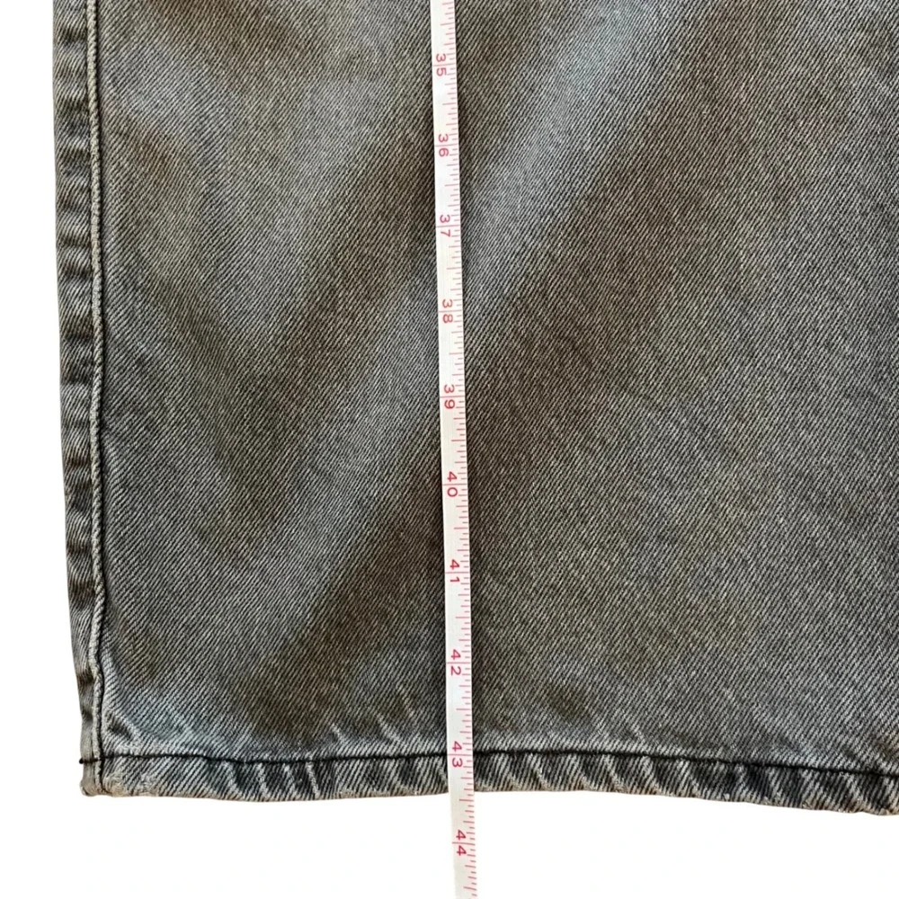 Levis 501‎ Original Mens Grey Straight Leg Button Fly Jeans W44 L34 Irregular